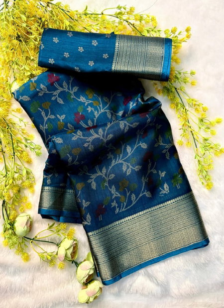 Wow Soft Bleck Dola Silk Sarees Wholesale Market In Surat